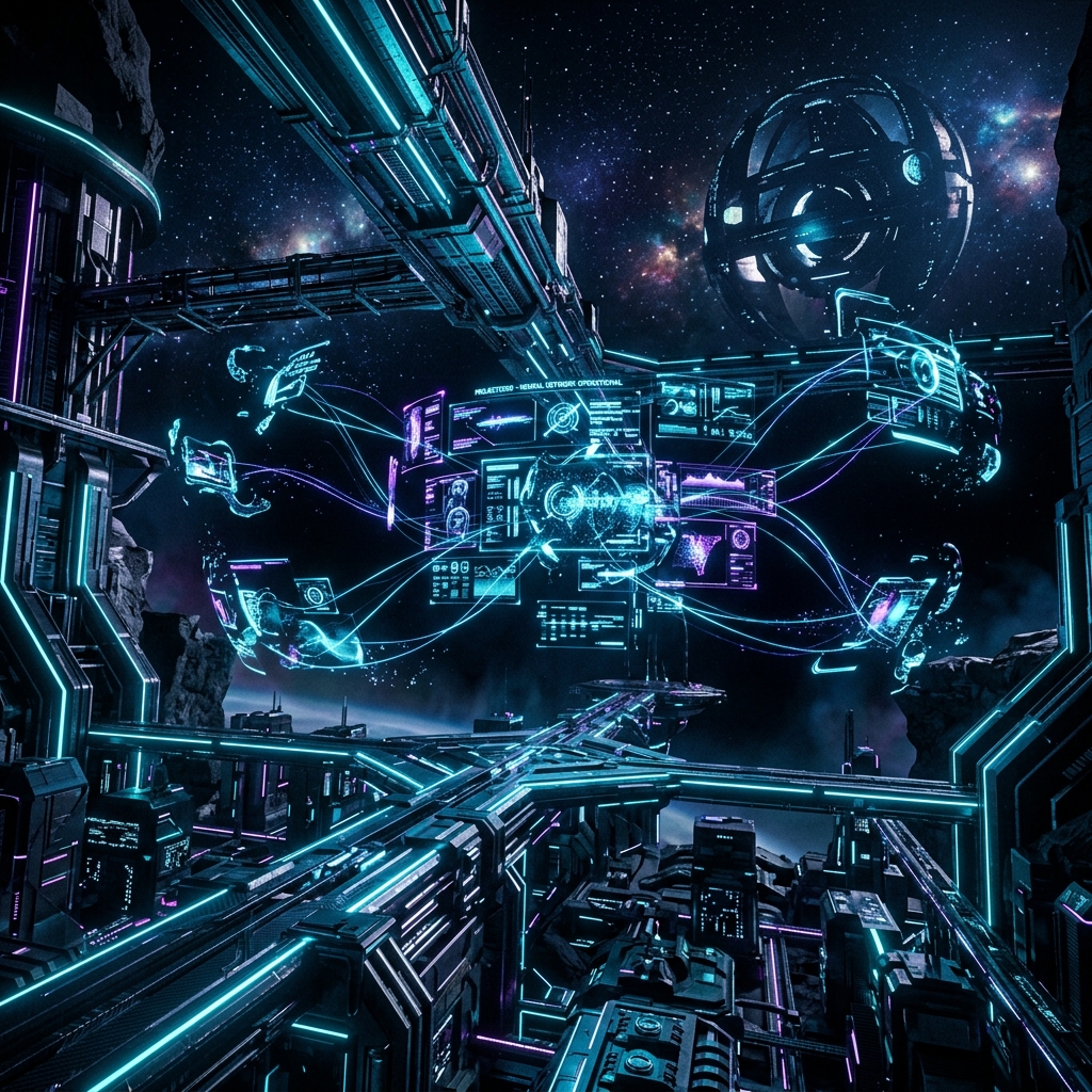 Futuristic Tech Landscape